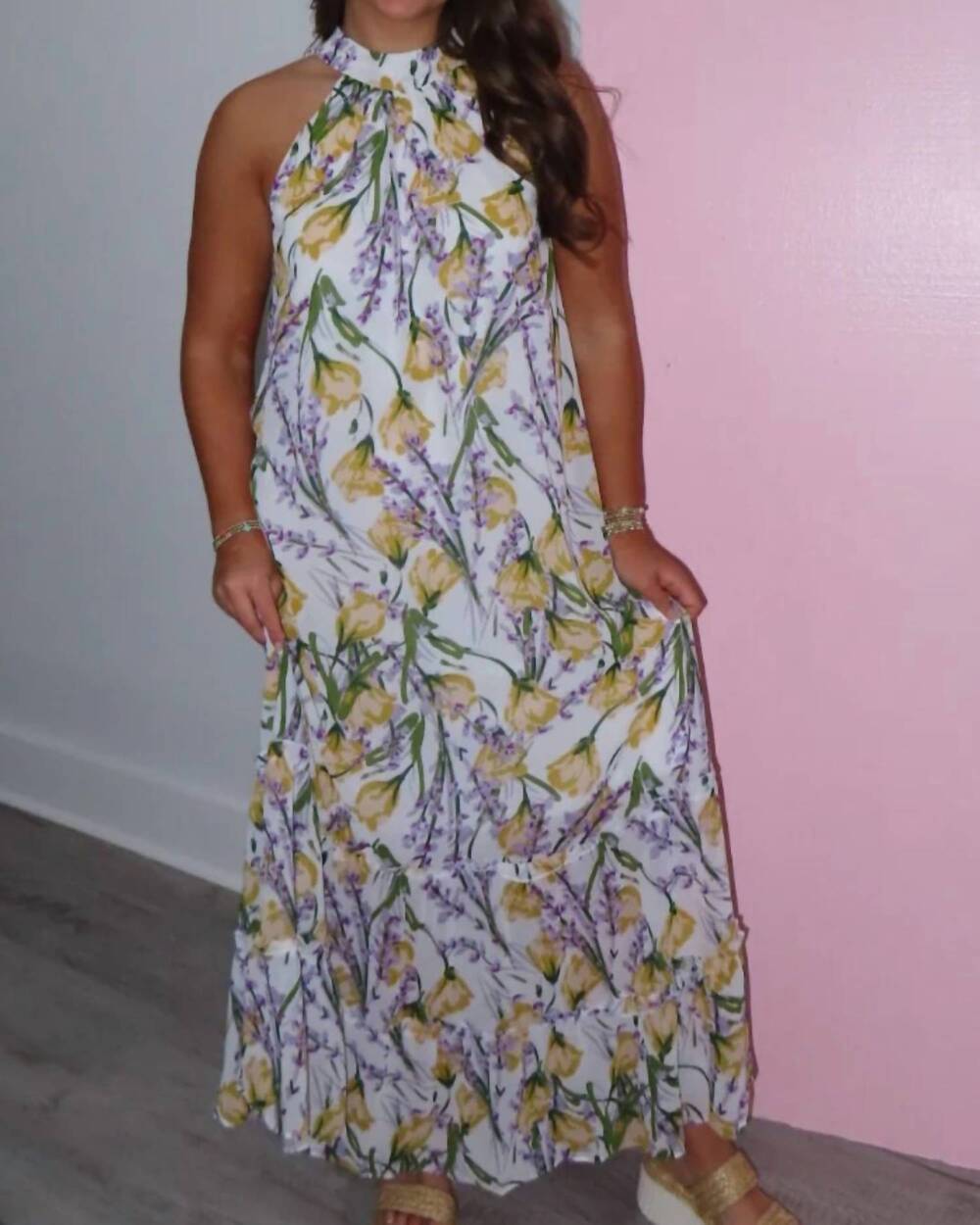 NEW UMGEE florence floral maxi dress in multi